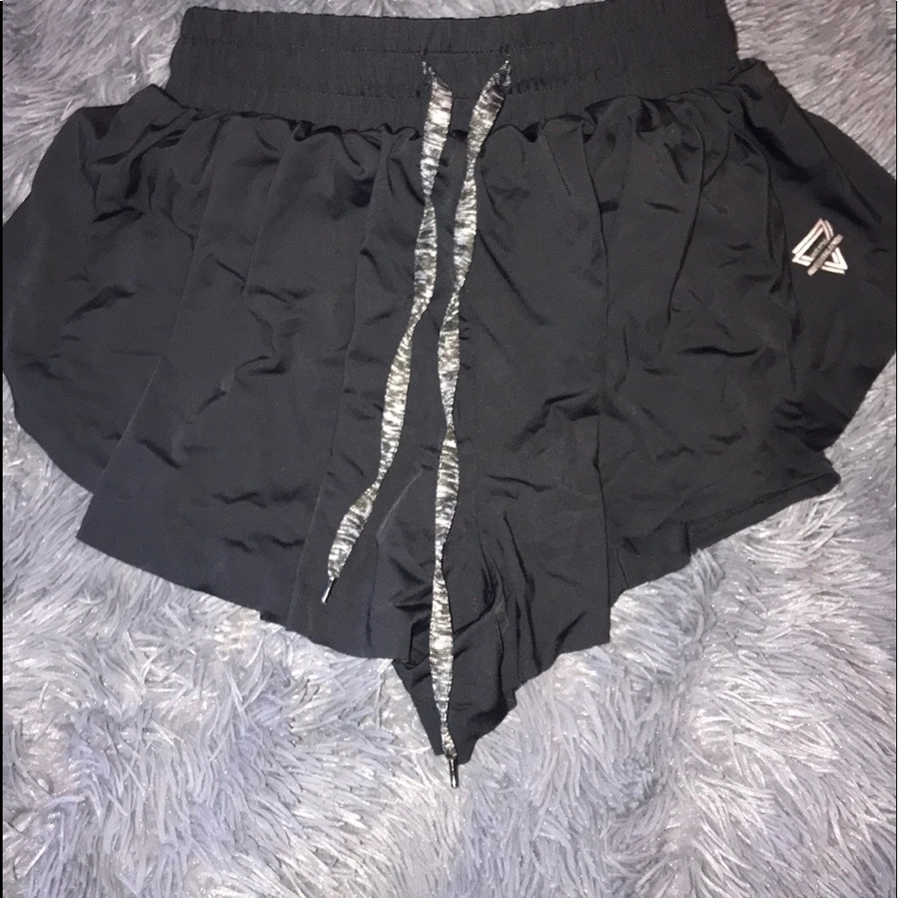 These inflachi professional fitness shorts.. spandex attached, very comfortable